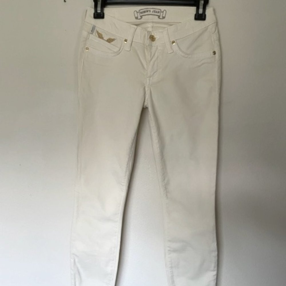 Women Robin's Jean 'Marilyn' Gold Wings- White/Cream- Size 25